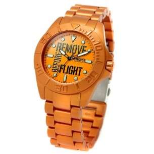 Aviator orologio Rimuovere prima del volo giovane AV-1124 unisex arancione pilot watch