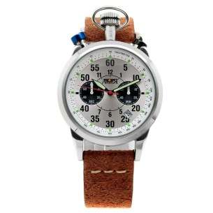 Hegazkinlaria Erlojua Aire Txirrindularia AB-1101 - gr pilotuaren erlojua grunge uhal marroia 2