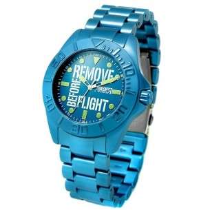 Orologio AV-1123 AVIATOR in alluminio RBF Young, quadrante blu, cassa e lunetta in alluminio blu con ceramica, 40 mm, Quarzo