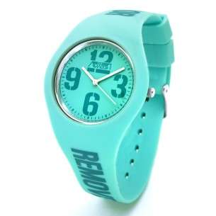 Montre PILOTE RBF Silicone AV-1190 Bleu Aigue-Marine / Montre AVIATEUR Montres Pilotes