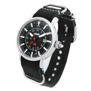 Reloj de Piloto AVIADOR Stuka AV-1066-NPN Edición Especial. Dual Time GMT 24H