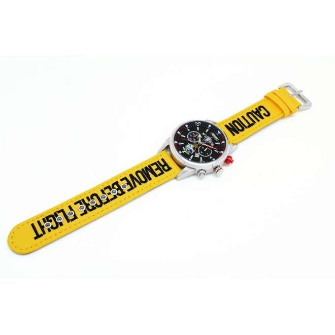 Cinturino AVIATORE RBF Giallo in Nylon e Pelle 22mm AVC-023