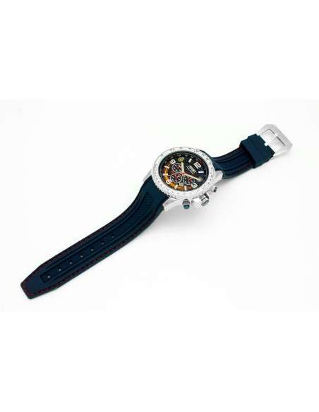 Blue AVIATOR Strap in Stitched Rubber 24-22mm Police UIP AV-1106