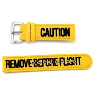 Cinturino AVIATORE RBF Giallo in Nylon e Pelle 24mm AVC-012QR