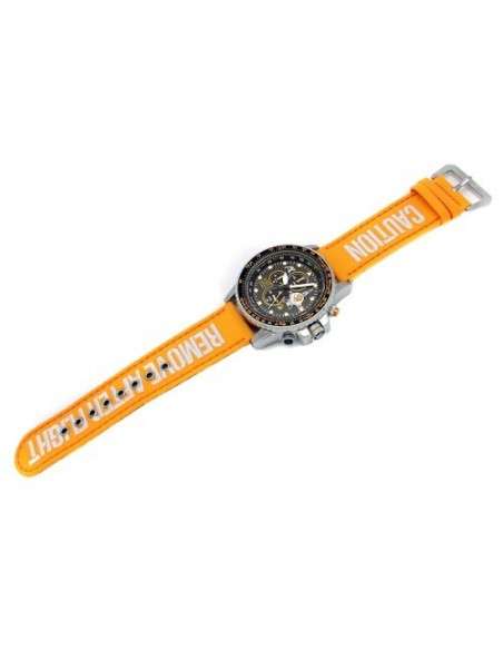 Correa AVIADOR RAF Naranja en Nylon y Cuero 24mm