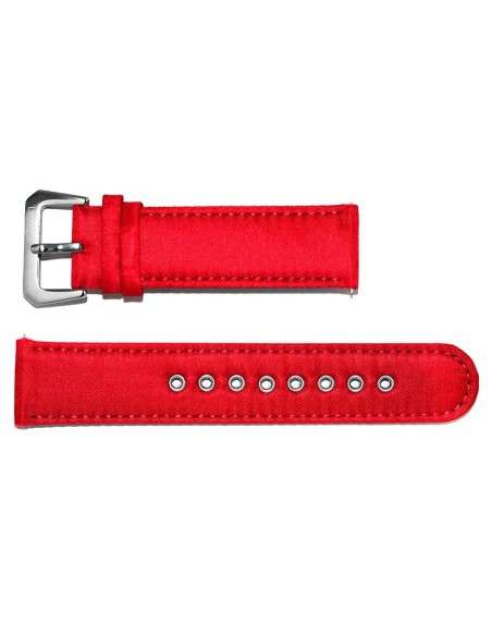 Red RBF AVIATOR Strap in Nylon and Leather 24mm