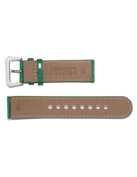 Bracelet AVIATEUR en Nylon Vert 22mm AVC-014-G. C. A