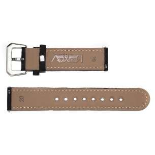 Black RBF AVIATOR Strap in Nylon and Leather 20mm 2