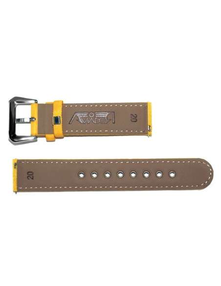 Buy Yellow RBF Aviador Strap in Nylon and Leather 20mm