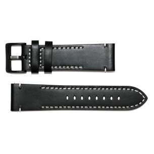 Buy RBF Black Leather Aviador Strap 24mm
