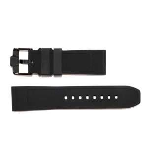 Buy RBF Black Aviador Strap with Yellow Line in PU Rubber 24mm 2