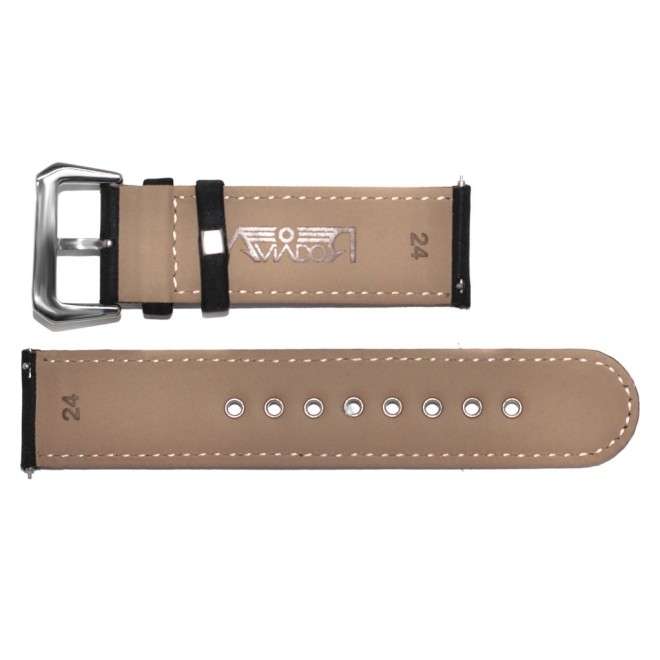 Cinturino AVIATORE RBF Nero in Nylon e Pelle 24mm AVC-011QR-24