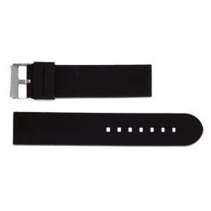 Buy Spain Flag Strap in Black Silicone with Steel Buckle 22 mm 2