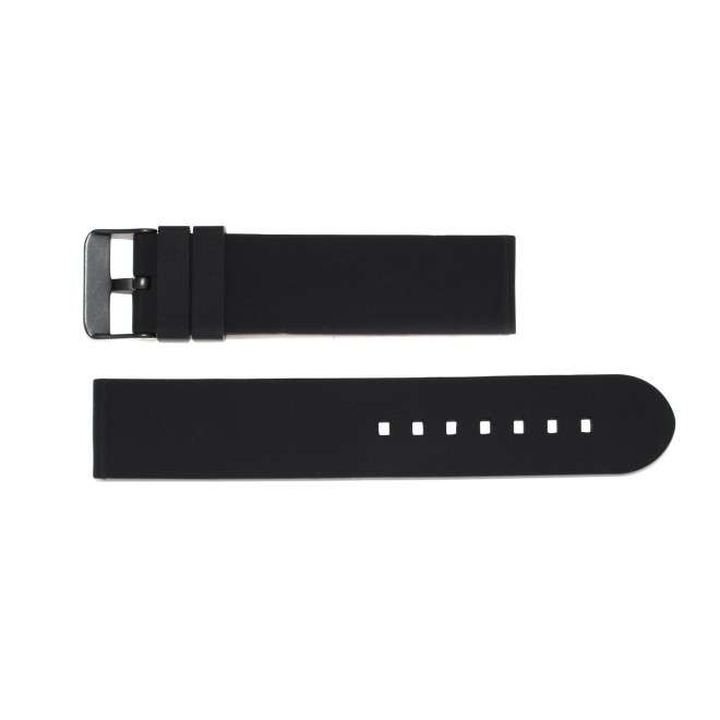 Buy Spain Flag Strap in Black Silicone with Pavon Buckle 22 mm