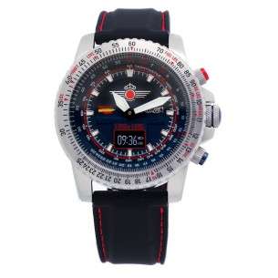 Montre aviateur hybride Defender EDA AV-1243-1 2
