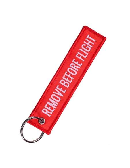Buy Embroidered REMOVE BEFORE FLIGHT Keyring