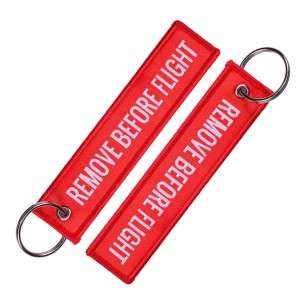 Buy Embroidered REMOVE BEFORE FLIGHT Keyring 2