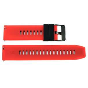 Comprar Correa AVIADOR silicona negra y roja 22mm 2