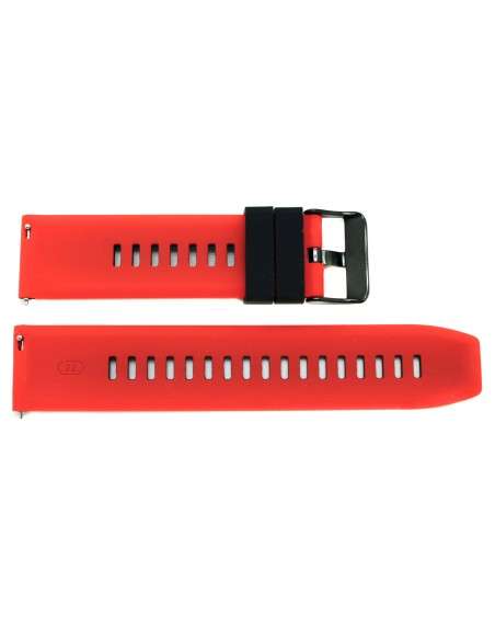 Buy Red and Black RBF Aviador Strap in Silicone 22mm