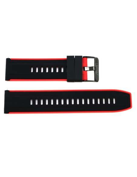 Erosi Beltza eta gorria SILIKONAZKO HEGAZKIN UHALA 22MM