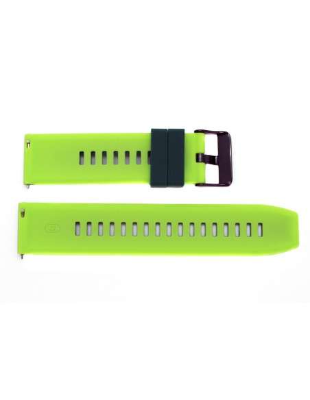 Acquista Cinturino AVIATORE in silicone verde e verde chiaro 22mm