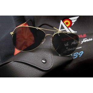 Comprar Gafas de Sol Aviador US Gold y lente Gris de cristal 2