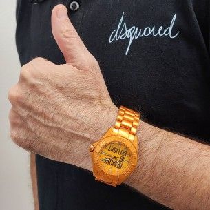 Montre aviateur Retirer Avant le vol Young AV-1124 montre pilote unisexe orange 2