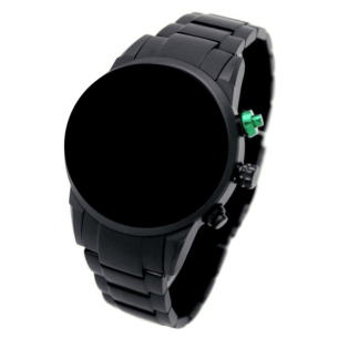 Acier bleui bracelet AVIADOR 22mm