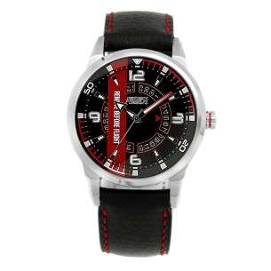 Pilot's Aviator orologio sport RBF Calendario completo cinturino in pelle nera impermeabile AV-1058-WP 2