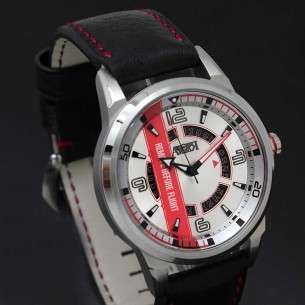 Reloj Aviador RBF Full Calendar AV-1057-WP metal correa color rojo piloto 2