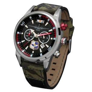 Reloj Aviador RBF ALA 35 AV-1090-9CA correa camuflaje esfera negra de piloto militar de transporte